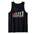 Lustiges Golfspielzeug, Retro-Stil, Evolution des Mannes Tank Top