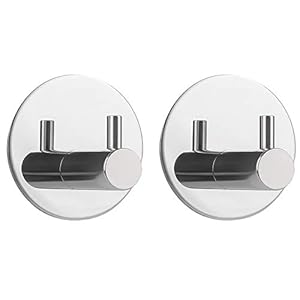 Homovater 3M zelfklevende haken roestvrij stalen handdoekhaken gewaad jas doek tas sleutelhouder hanger, waterdicht…