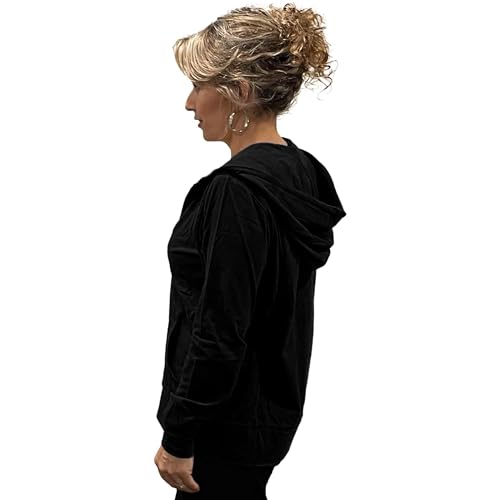 Women's Active Casual Thin Cotton Zip Up Hoodie Jacket3