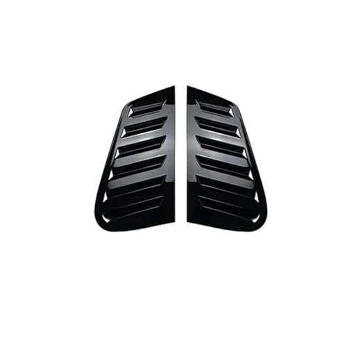 Persiennes de fenêtre pour voiture VW Polo 9N 2001-2009 noir brillant