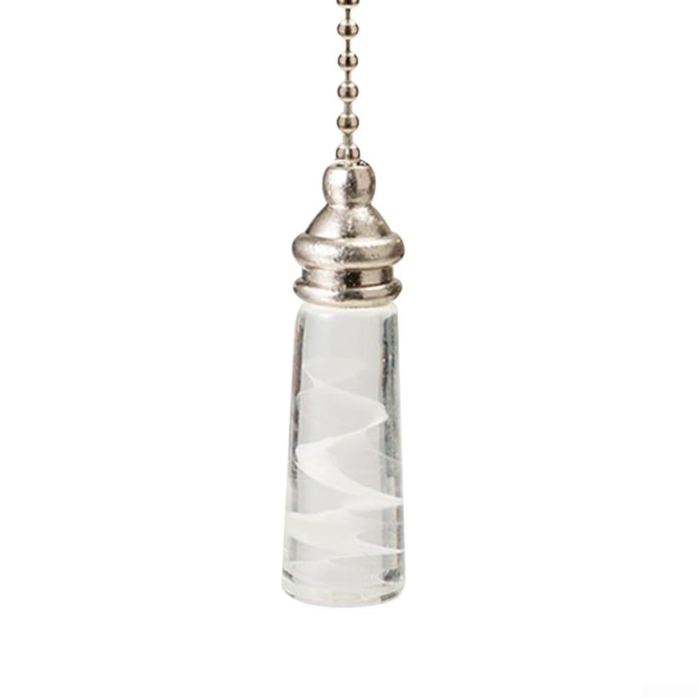 Anspruchsvolle Zugkette für Badezimmer und WC im Kristall-Stil für einfache Lichtsteuerung (30,5 cm)