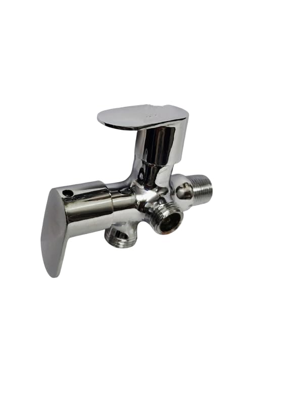3 Way Faucet Diverter Valve Shower Head Arm Mounted Diverter Valve Bathroom Shower Parts for Handheld Shower Head Fixed Spray Head (3/8D)