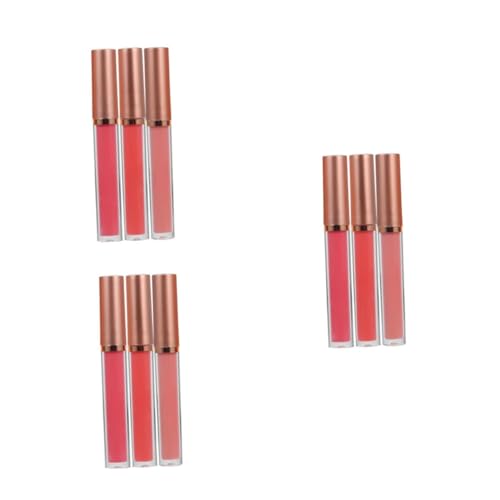 Didiseaon 1 Juego Conjunto De Brillo De Labios Bálsamo Labial Hidratante Set De Maquillaje Estuche De Labiales Pintalabios Cosmeticos Lápiz Labial De Maquillaje Líquido 3 Piezas