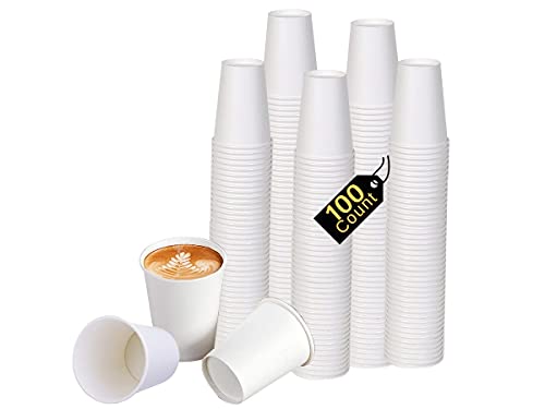 Smygoods Einweg-Pappbecher, weiß, 237 ml, 100 Stück Cover
