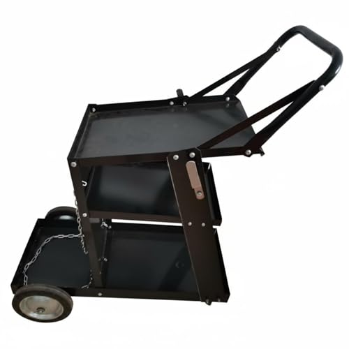 Chariot à poste de soudure en acier robuste à 3 niveaux - 2