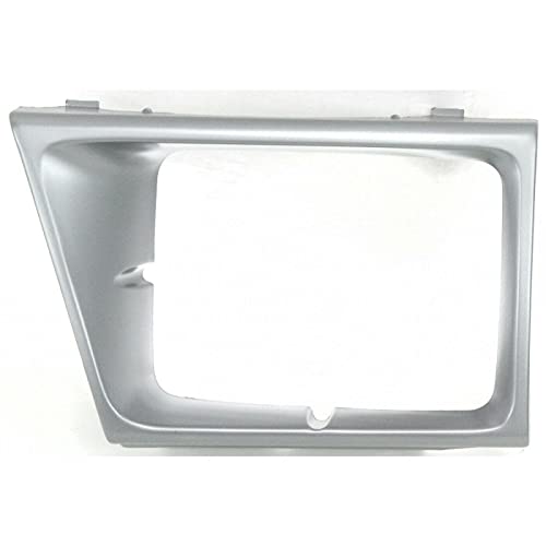 Image of DAT AUTO PARTS Front Right Headlight Bezel Fits 1997-2002 Ford Econoline | Passenger Side, Grille, Van, Sealed Beam, Silver Textured Plastic, Replaces FO2513158 F7UZ13052AAA