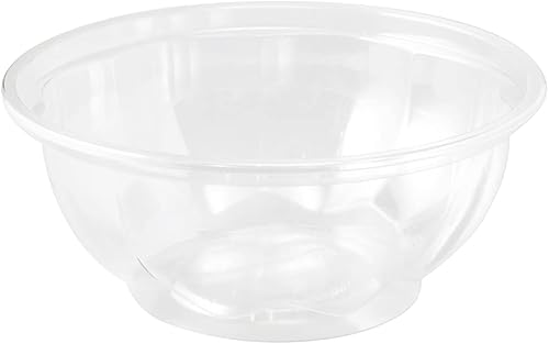 Miniatura 2 de Thermo Tek - Ensaladeras desechables de 32 onzas, 50 cuencos redondos para delicatessen, evita grietas y fugas, cuencos sostenibles de plástico