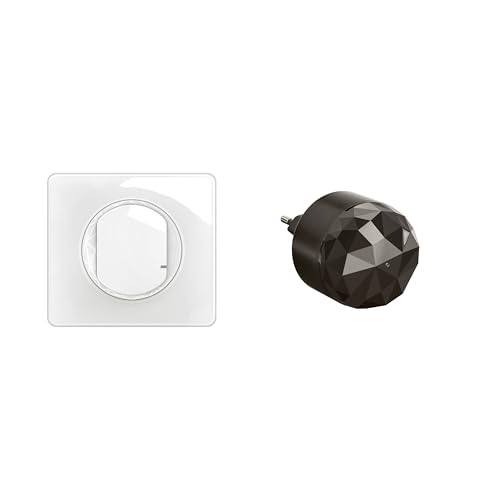 LEGRAND – Pack de arranque para iluminación conectada Céliane with Netatmo – 1 interruptor conectado con opción de variación + 1 puerta de enlace de conexión – blanco esmaltado