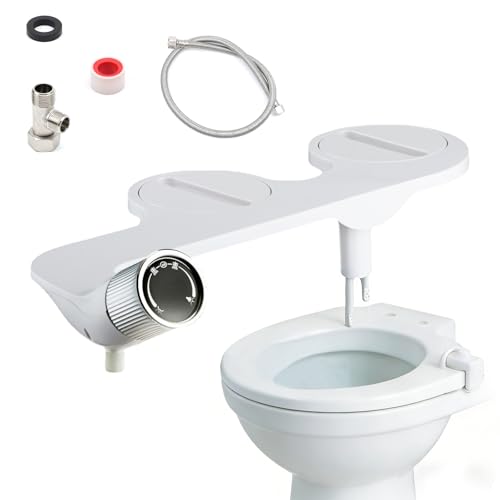 Regolazione della Pressione Facile: Bidet bagno manopola bidirezionale per regolare con precisione la pressione dell'acqua senza elettricità, design inclinato per evitare accumuli d'acqua