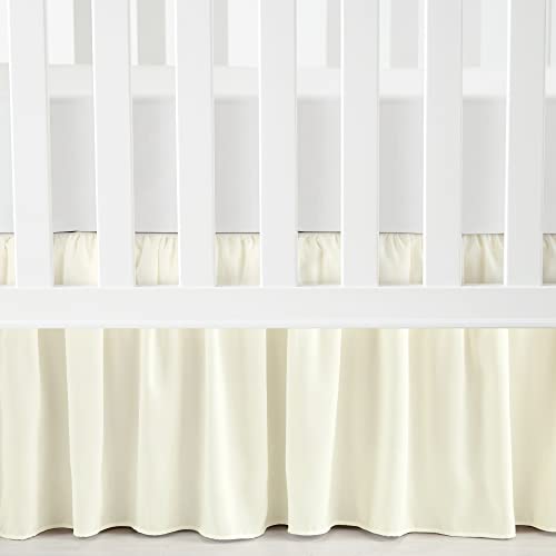 Image of Lush Decor Ruffle Crib Skirt, 16 inch Drop, Ivory