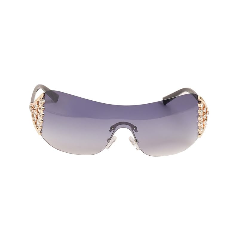 haute sauce Women's The Swirl Rectangular Sunglasses For Casual Wear | One-Size | Champayne Gold Alloy Frame | Coffee Brown Polarized Lens | Full Rim | Eyewear For Woman & Girls-picture-21