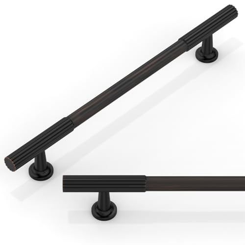 Talentedeco 10 Pack Oil Rubbed Bronze Cabinet Pulls 6.3 Inch(160mm) Kitchen Cabinet Handles Cabinet Hardware for Drawer Pulls