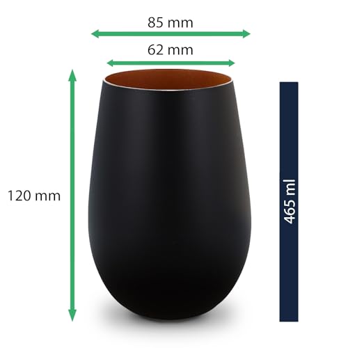 GRAVURZEILE Deko Windlicht aus Glas mit Gravur - Skyline Hamburg - Hochwertige 360° Lasergravur - Dekoratives Geschenk als Andenken, Souvenir oder für Sammler zum Geburtstag - Farbe: Schwarz/Bronze