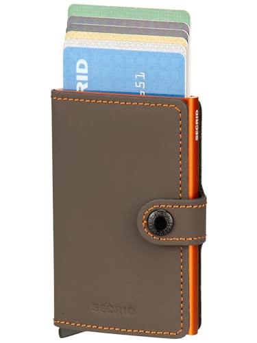 Image of Secrid miniwallet matte truffle orange dark