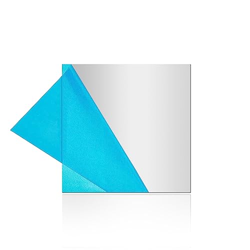 DRERIO 6061 T651 Hoja de aluminio Espesor Rectángulo Placa de metal Planchas de metal Hojas de metal de aluminio 10 × 10 × 0,2 cm para manualidades Plano para decoración, embalaje, construcción