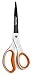 Price comparison product image Fiskars Titanium Non-Stick Universal Purpose, Length: 21 cm, Titanium Coating/Stainless Steel Blade/Plastic Handles, White/Orange, 1004721