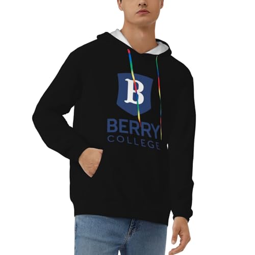 Berry College Hoodie Men'S Hooded Casual Sweatshirt Drawstring Pullover With Pocket