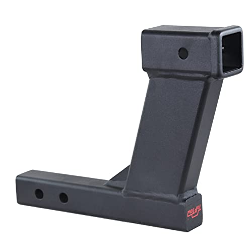 Toptow Trailer Hitch Extender Adapter With 10-Inch Riser/Drop, 2" Receiver, 2-Inch Solid Shank, 10000Lbs Capacity… #TOP3