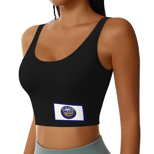 Gilroy California Sports Bra Women’s Yoga & Workout Black