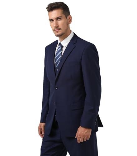 Mens Suits Slim Fit 3 Piece Tuxedo Suits for Men Prom Homecoming Formal Dress Jacket Vest Pants Set with Tie