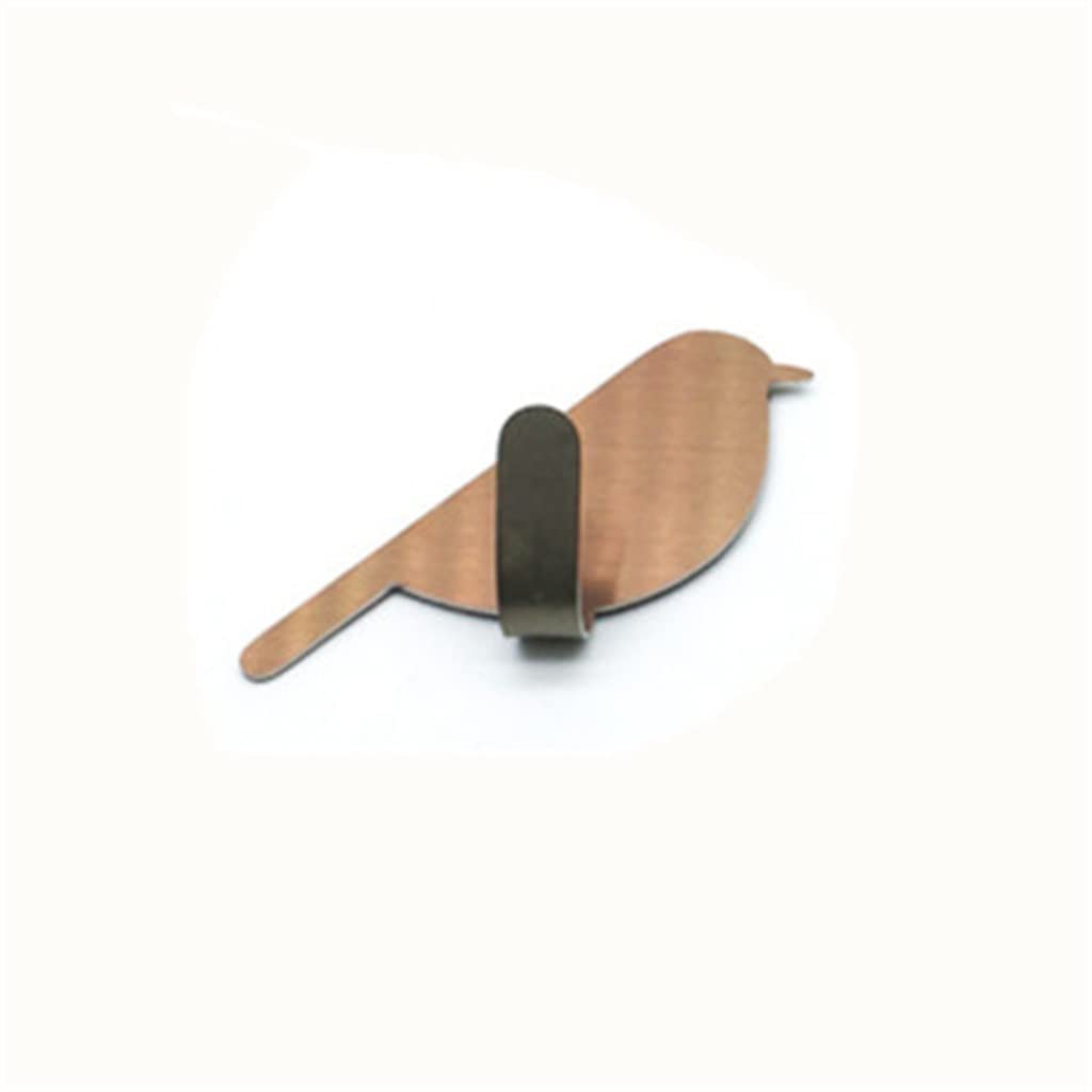 Crochet d'oiseau mural argenté, patère originale en acier inoxydable