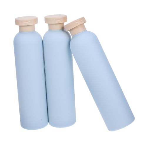 Anneome 3 Piezas Botellas de Viaje para Champú de Dispensadores Recargables de Loción Resistentes Fugas Envases Compactos de Hdpe para Gel Ducha y Cuidado Personal