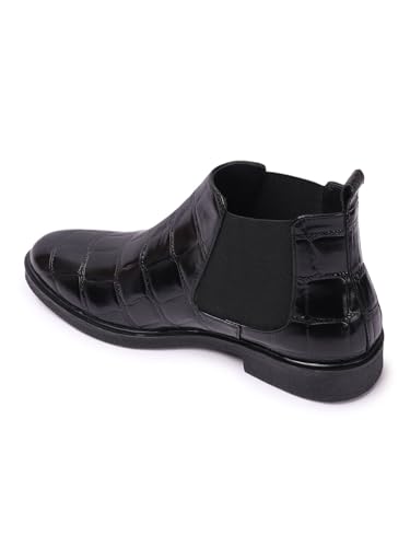 Image of Carlton London Men's Chelsea Slip-On Round Toe Comfortable Boot