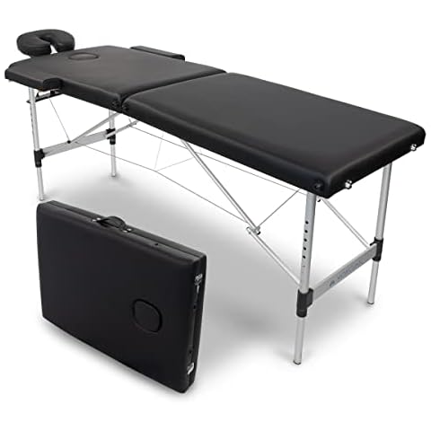 Mobiclinic, Klappbare Massageliege, Aluminium und Kunstleder, Höhenverstellbar, CA-01 Light, Kopfstütze, 2 Teile, 186x60cm, Physiotherapie-Klapptisch, 250 kg Cover