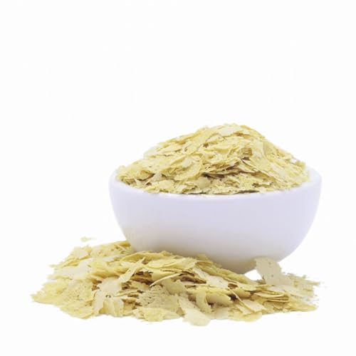 Image of Sattvic Foods Nutritional Yeast Flakes (350 g) Rich in Fibre & B Vitamins, Vegan, Cheesy flavour | Non-Fortified, Non-GMO, Gluten-Free Superfood | Sprinkle on Salads, Popcorn, Pasta and Pesto
