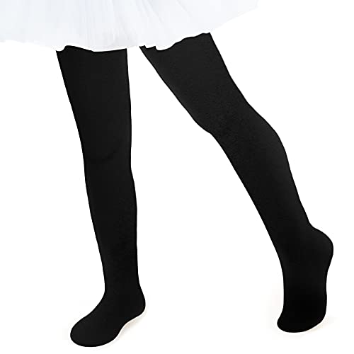 Olreco Toddler Tights for Girls Ballet Dance Tights Ultra-Soft Baby Stockings for Girls Halloween Socks for Witch Costumes