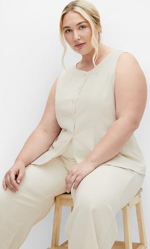 City Chic Women's Plus Size Pant - Vivien Linen3