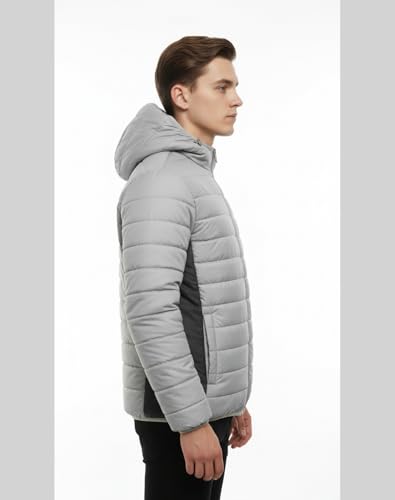 Image of FYLTR Mens Puffer Jacket|Contast Panel | Standard Length| Winter Jacket for Men | Jackets for Men Stylish | Jackets for Man | Perfect for Travel