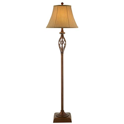 iron scroll floor lamp