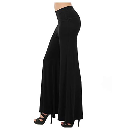 BaZhaHei Mujeres Ancho Pierna Palazzo Pantalones Cintura Elástica Holgados Flojos Suave Casual Verano Pantalones de Mujer Talla Grande y Leggings Cintura Alta Yoga Pantalones completos