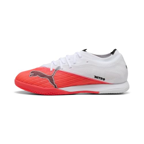 Puma Chaussures de Football Nitro 7 Match IT Unisexes, Ultra Rouge, Noir et Blanc, 42 EU