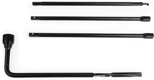 Image of 5405 Spare Tire Lug Wrench Tool Kit - Heavy Duty Carbon Steel with Storage Case - Compatible with Select 2012 Full-Size Pickup Trucks & SUVs