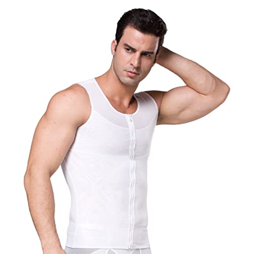 Compression Shirt for Men,Body Shaper Slimming Undershirt Tank top Compression Shapewear Vest Sleeveless Slim4