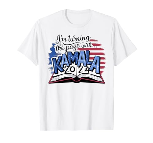 Turning Page Support Kamala Harris 2024 President Election T-Shirt