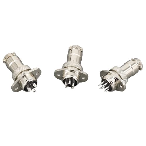 Conector Aviation Socket Plug GX16 9P Flange Rombo 16MM miniatura 2