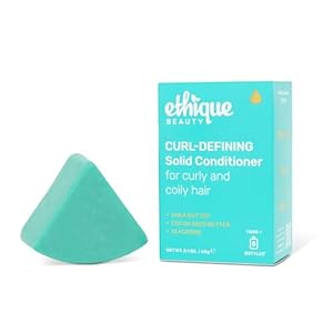 Ethique Curl-Defining Conditioner Bar with Shea Butter – Plastic-Free, Cruelty-Free, Vegan, 2.12 oz – Formerly Curliosity