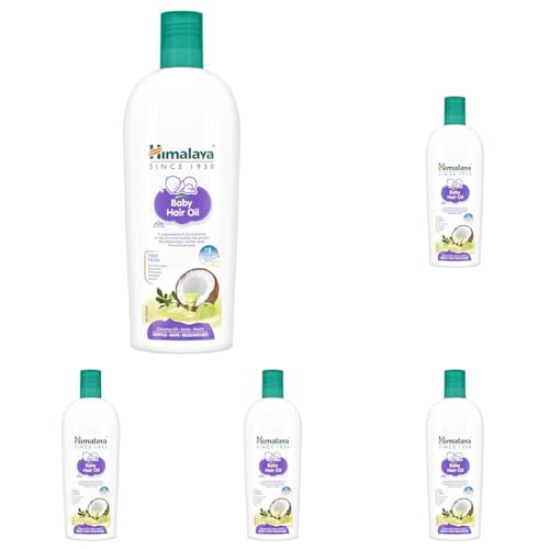 Image of Himalaya Baby Hair Oil with Amla, Sesame & Coconut oil - 200ml | No.1 Doctor Prescribed (Pack of 5)