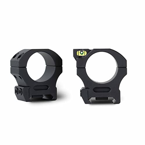 Monstrum Precision Scope Rings With Integrated Level Bubble | 1 Inch Diameter | Picatinny/Weaver | Low Profile #TOP21