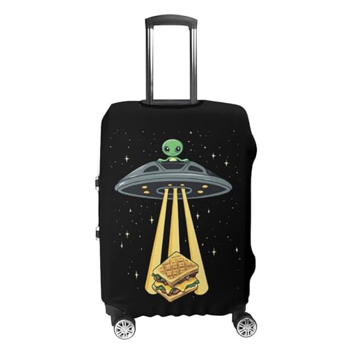 Aalien Love Sandwich Travel Luggage Cover for Suitcase 19-32 Inches Elastic Washable Baggage Protector4