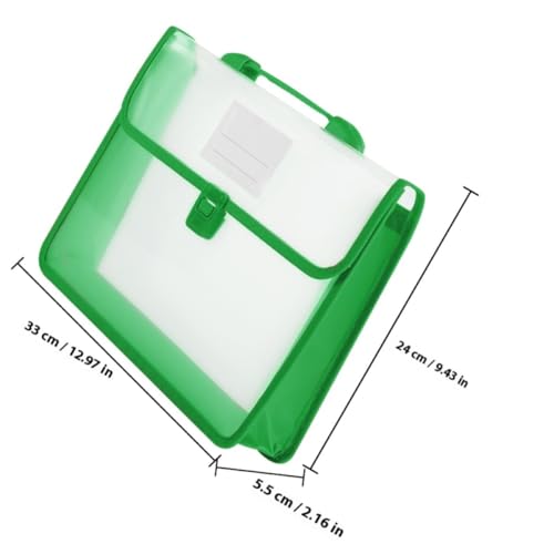Bolsa de documentos A4 de gran capacidad en pack de 5 carpetas verticales de PP 2