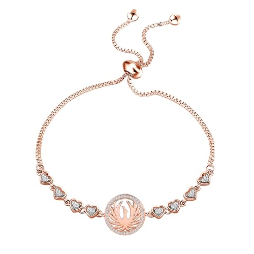 FEELMEM Inspirational Phoenix Gift Phoenix Slider Bracelet Fire Bird Jewelry Phoenix Recovery Gifts2