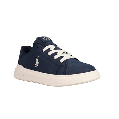 Image of Polo Ralph Lauren Heritage Court Super TrainersChildren & Youth, Navy Cream, 30 EU