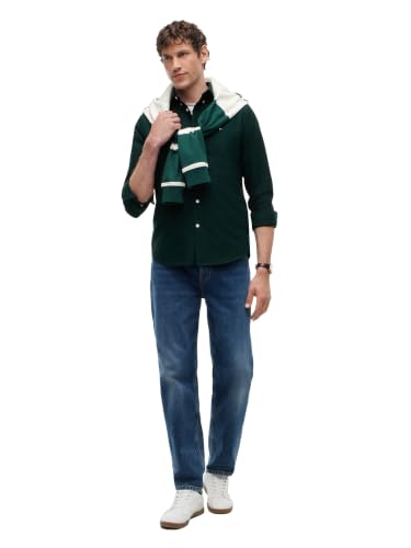 Image of Tommy Hilfiger Men's Long Sleeve Oxford Shirts in Regular Fit, Men's Button Down Shirts, Also Available in Big and Tall