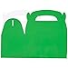 BEST PAPER GREETINGS Green Treat Boxes with Handles for Party Favors - 24 Count, 6.2 x 3.5 x 3.6 In - 300gsm Cardstock - Goodie Boxes for Kids Birthday Candy