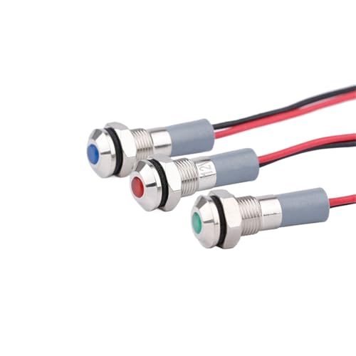 Evite fallos de conexión usando indicadores metálicos LED de 6mm con cables listos para instalar 5