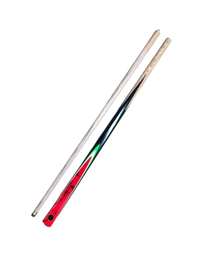 Image of JBB Billiards Pool Cue Stick, Half Joint Design, 12 mm Tip, Wooden Cue for Pool and Billiards Play